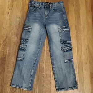 Boys ROCK SALT  Denim Cargo Jeans Pants